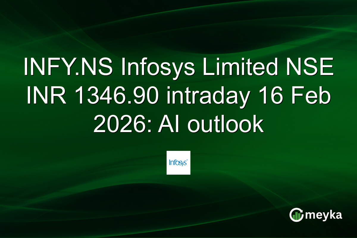 INFY.NS Infosys Limited NSE INR 1346.90 intraday 16 Feb 2026: AI outlook