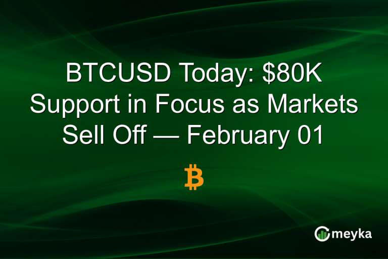 BTCUSD Today: $80K Support in Focus as Markets Sell Off — February 01