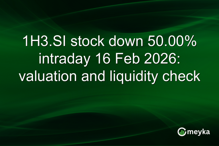 1H3.SI stock down 50.00% intraday 16 Feb 2026: valuation and liquidity check