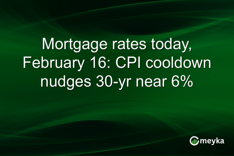 Mortgage rates today, February 16: CPI cooldown nudges 30-yr near 6%
