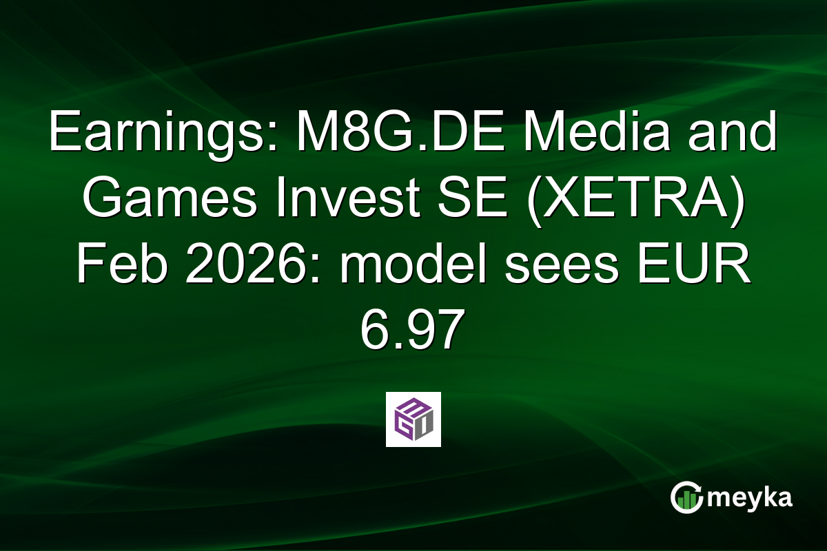 Earnings: M8G.DE Media and Games Invest SE (XETRA) Feb 2026: model sees EUR 6.97