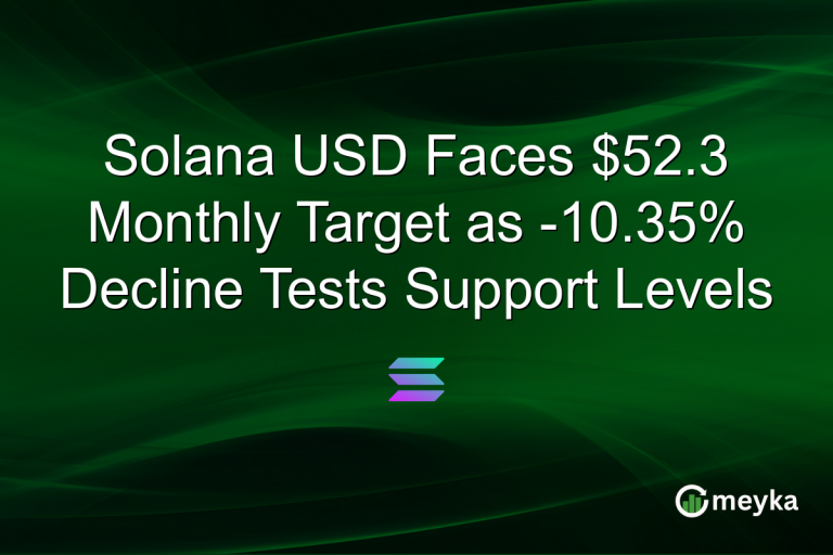Solana USD Faces $52.3 Monthly Target as -10.35% Decline Tests Support Levels