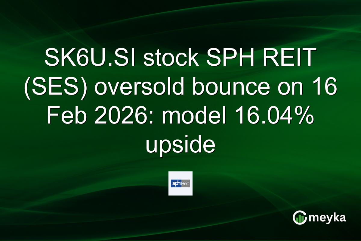 SK6U.SI stock SPH REIT (SES) oversold bounce on 16 Feb 2026: model 16.04% upside