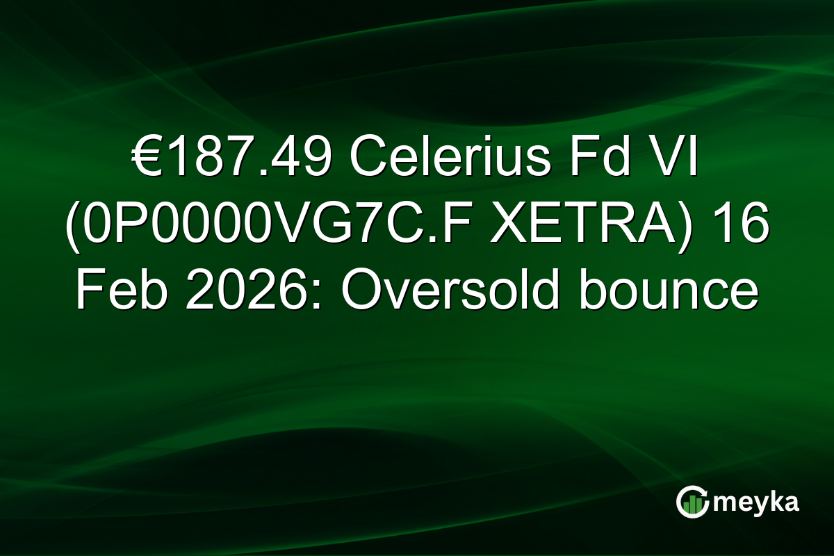 €187.49 Celerius Fd VI (0P0000VG7C.F XETRA) 16 Feb 2026: Oversold bounce