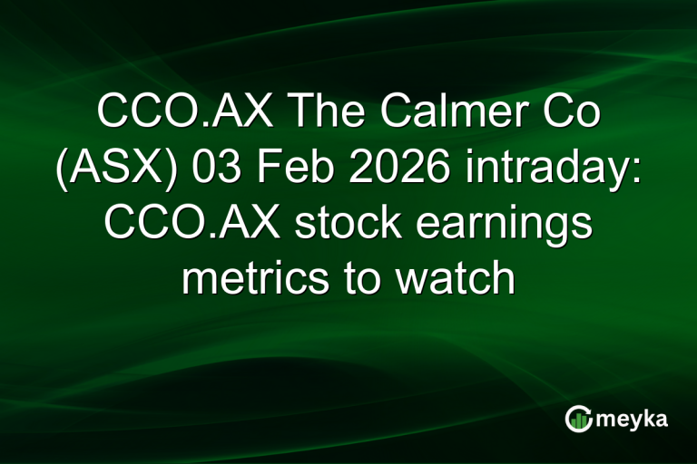 CCO.AX The Calmer Co (ASX) 03 Feb 2026 intraday: CCO.AX stock earnings metrics to watch