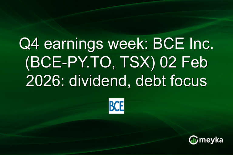 Q4 earnings week: BCE Inc. (BCE-PY.TO, TSX) 02 Feb 2026: dividend, debt focus