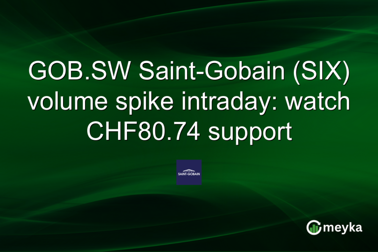 GOB.SW Saint-Gobain (SIX) volume spike intraday: watch CHF80.74 support