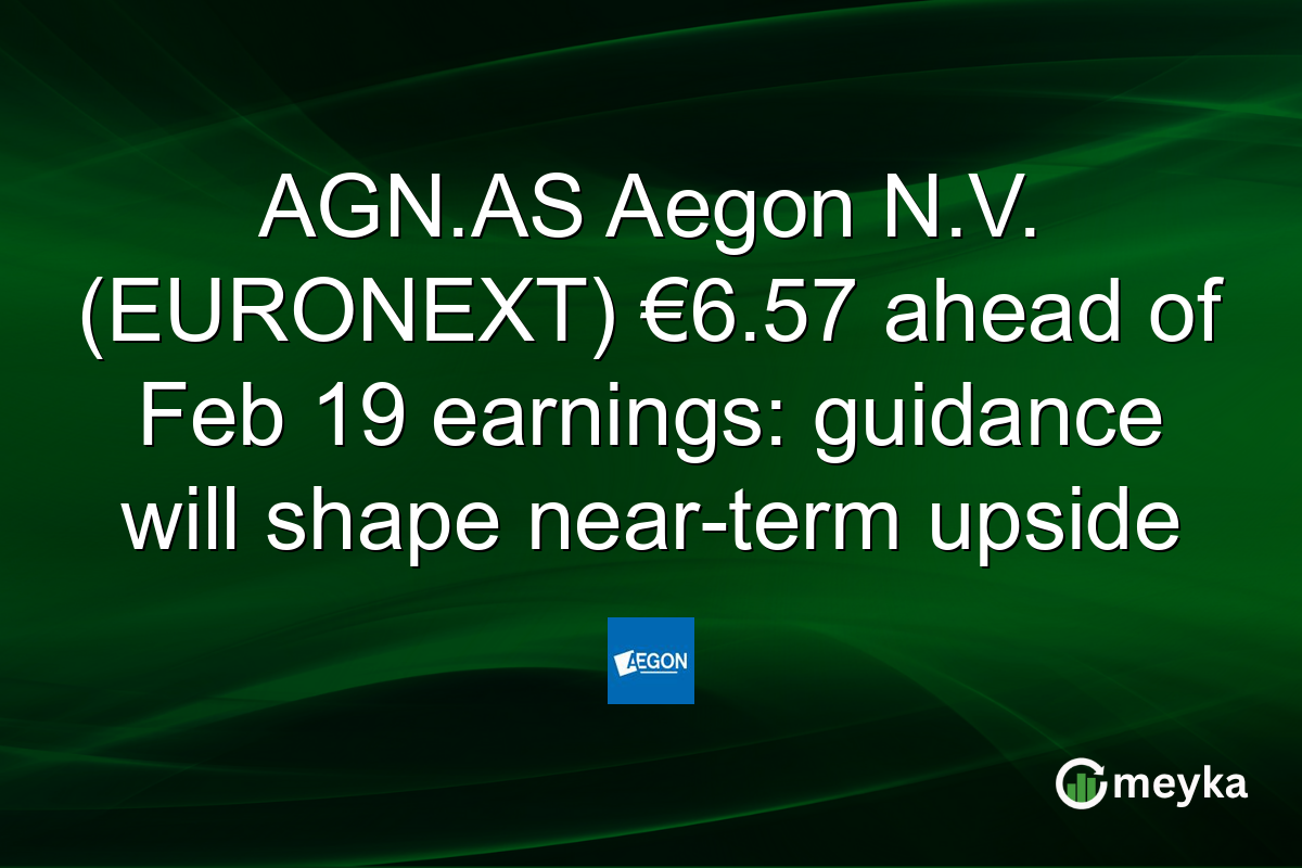 AGN.AS Aegon N.V. (EURONEXT) €6.57 ahead of Feb 19 earnings: guidance will shape near-term upside