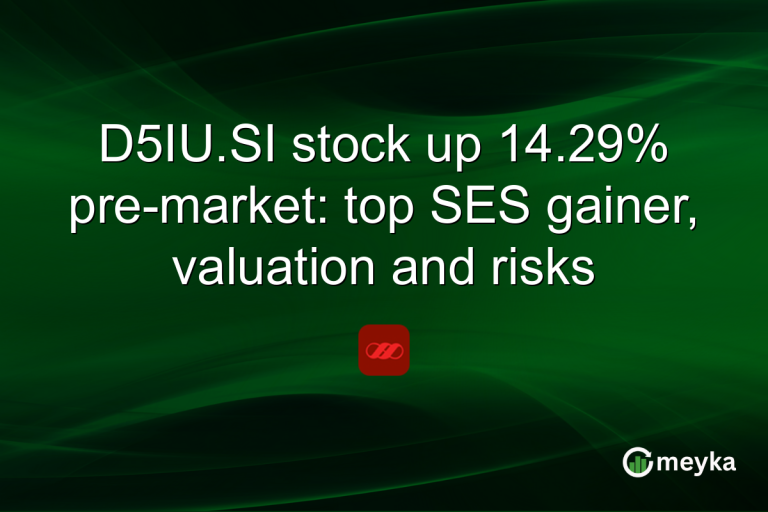 D5IU.SI stock up 14.29% pre-market: top SES gainer, valuation and risks