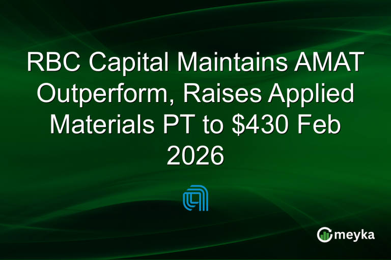 RBC Capital Maintains AMAT Outperform, Raises Applied Materials PT to $430 Feb 2026