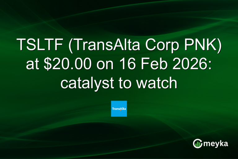 TSLTF (TransAlta Corp PNK) at $20.00 on 16 Feb 2026: catalyst to watch