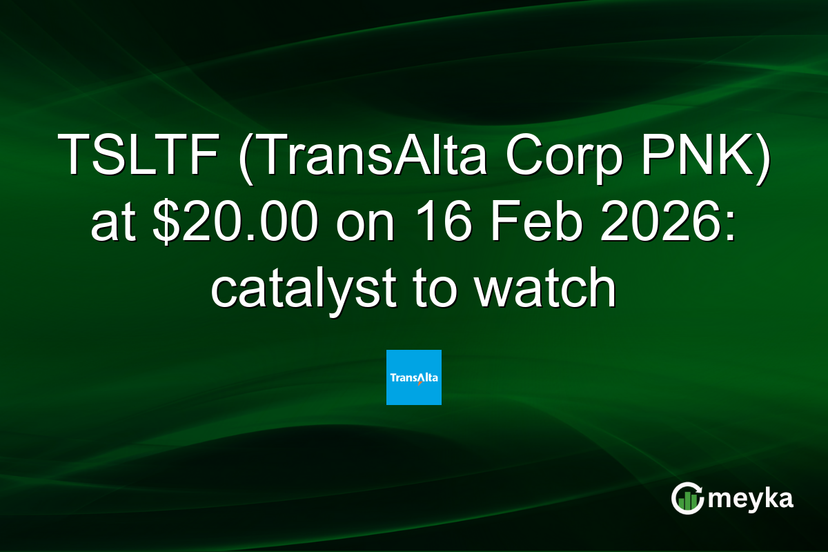 TSLTF (TransAlta Corp PNK) at $20.00 on 16 Feb 2026: catalyst to watch