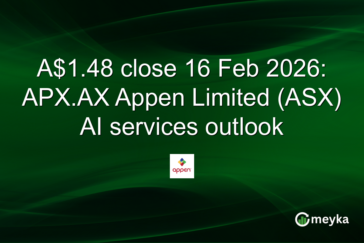 A$1.48 close 16 Feb 2026: APX.AX Appen Limited (ASX) AI services outlook