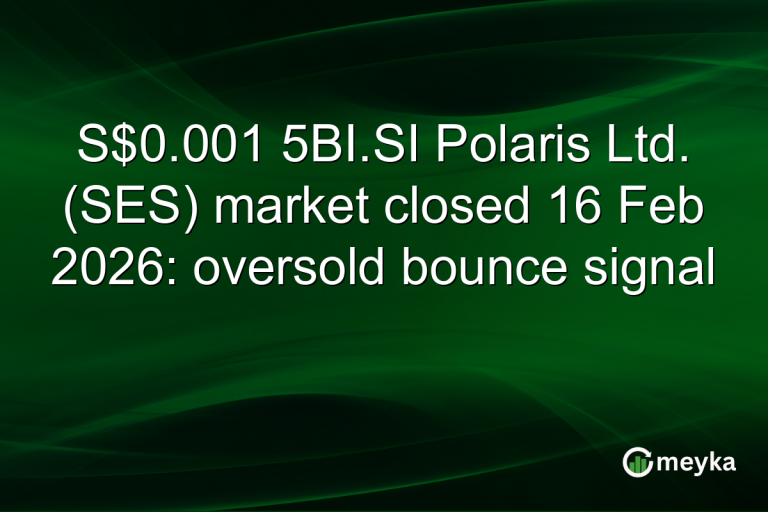 S$0.001 5BI.SI Polaris Ltd. (SES) market closed 16 Feb 2026: oversold bounce signal