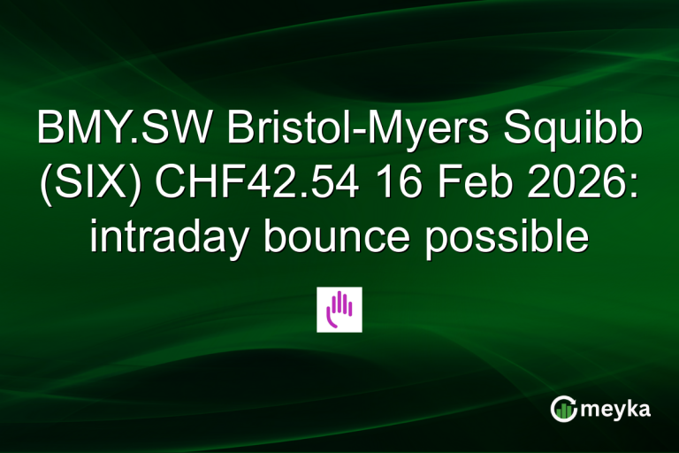 BMY.SW Bristol-Myers Squibb (SIX) CHF42.54 16 Feb 2026: intraday bounce possible