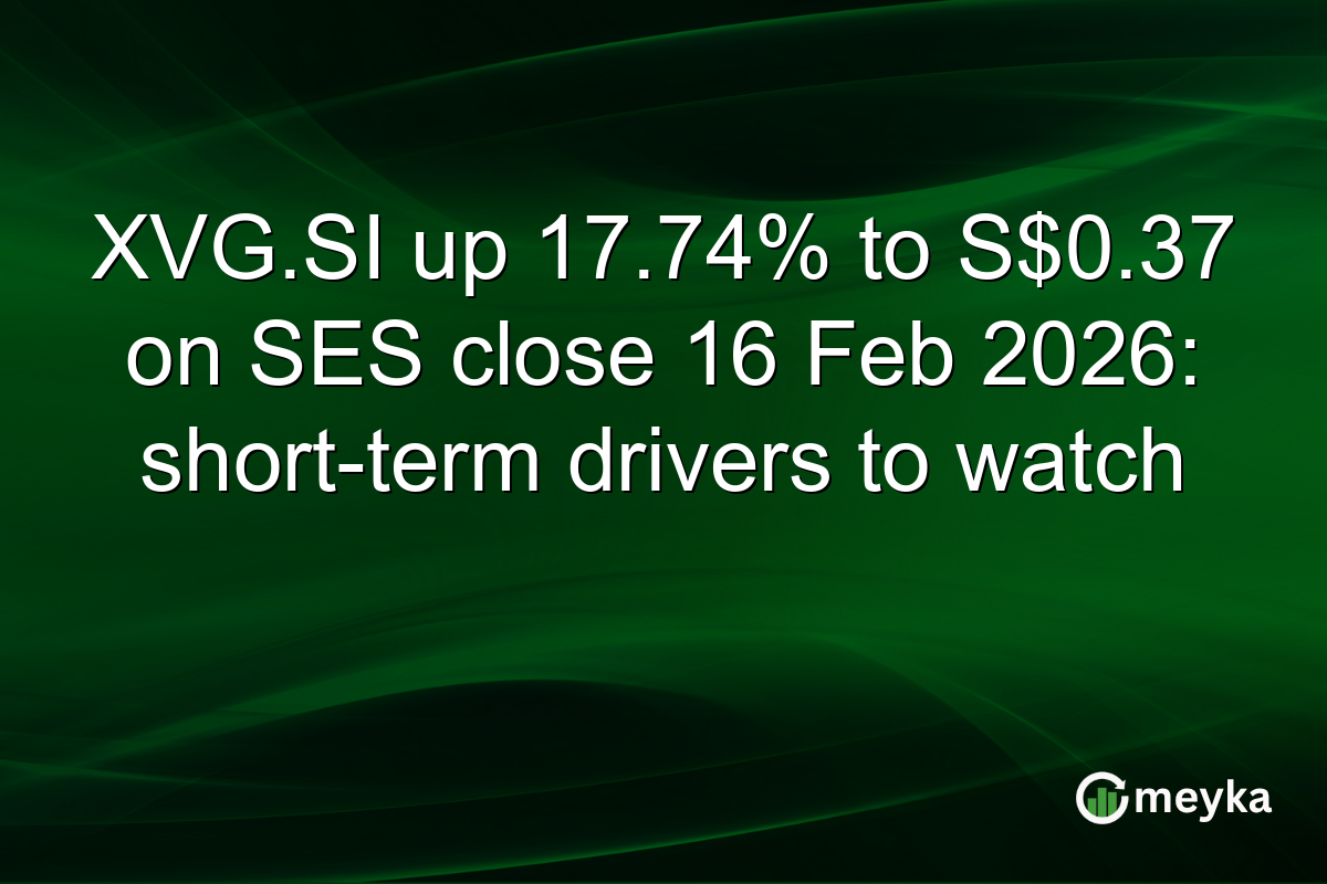 XVG.SI up 17.74% to S$0.37 on SES close 16 Feb 2026: short-term drivers to watch