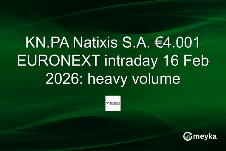 KN.PA Natixis S.A. €4.001 EURONEXT intraday 16 Feb 2026: heavy volume
