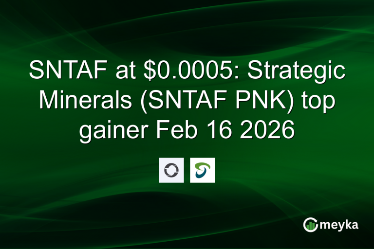 SNTAF at $0.0005: Strategic Minerals (SNTAF PNK) top gainer Feb 16 2026
