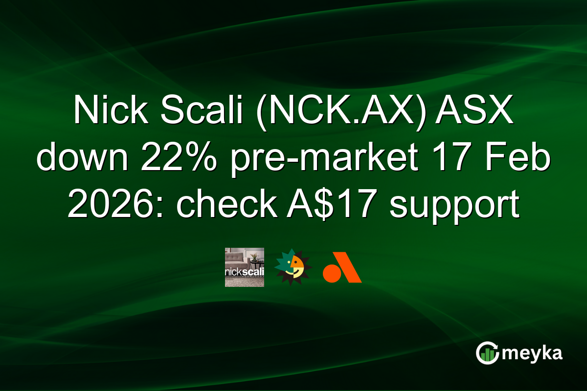 Nick Scali (NCK.AX) ASX down 22% pre-market 17 Feb 2026: check A$17 support