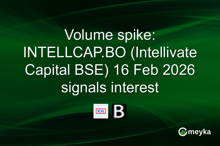 Volume spike: INTELLCAP.BO (Intellivate Capital BSE) 16 Feb 2026 signals interest
