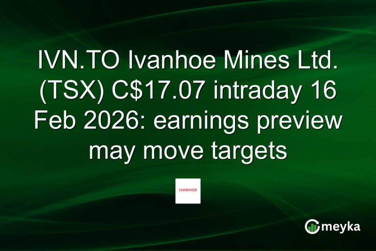 IVN.TO Ivanhoe Mines Ltd. (TSX) C$17.07 intraday 16 Feb 2026: earnings preview may move targets