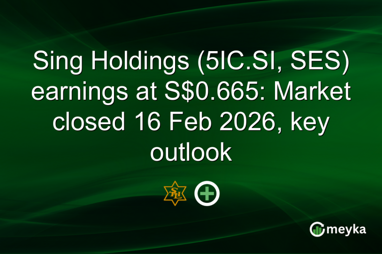 Sing Holdings (5IC.SI, SES) earnings at S$0.665: Market closed 16 Feb 2026, key outlook
