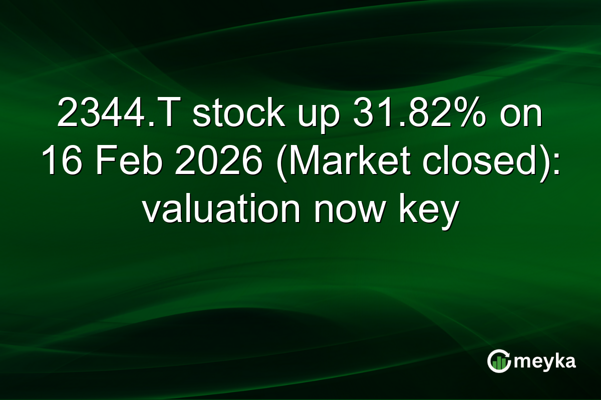 2344.T stock up 31.82% on 16 Feb 2026 (Market closed): valuation now key