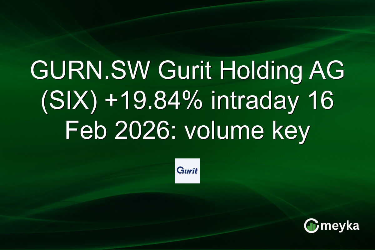 GURN.SW Gurit Holding AG (SIX) +19.84% intraday 16 Feb 2026: volume key