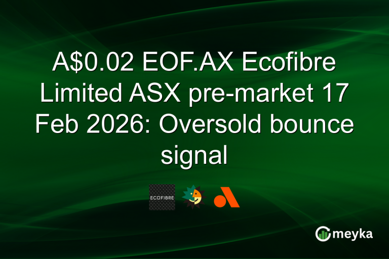 A$0.02 EOF.AX Ecofibre Limited ASX pre-market 17 Feb 2026: Oversold bounce signal