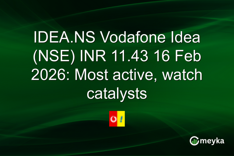IDEA.NS Vodafone Idea (NSE) INR 11.43 16 Feb 2026: Most active, watch catalysts
