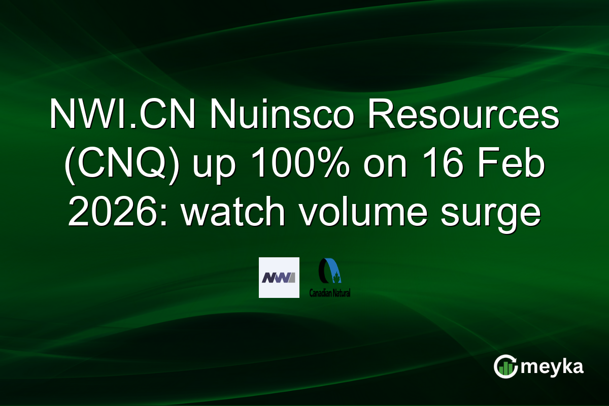 NWI.CN Nuinsco Resources (CNQ) up 100% on 16 Feb 2026: watch volume surge