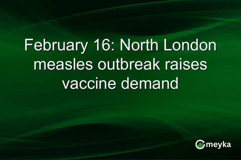 February 16: North London measles outbreak raises vaccine demand