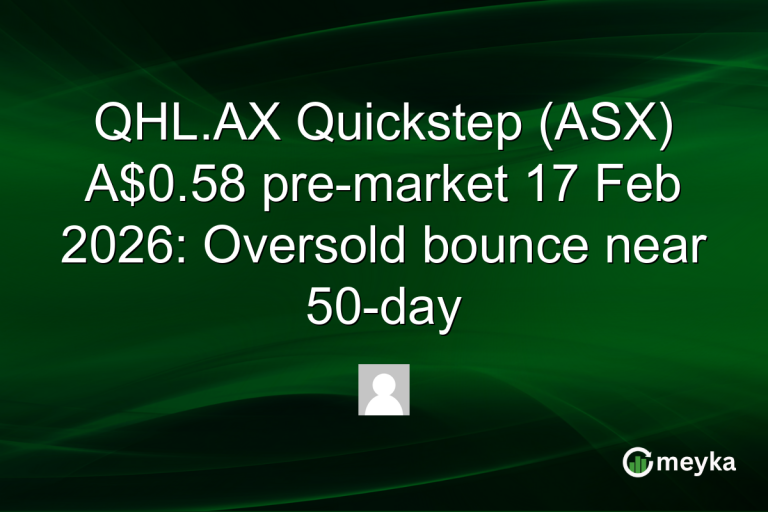 QHL.AX Quickstep (ASX) A$0.58 pre-market 17 Feb 2026: Oversold bounce near 50-day