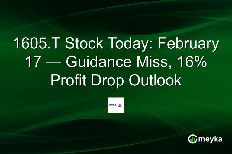 1605.T Stock Today: February 17 — Guidance Miss, 16% Profit Drop Outlook