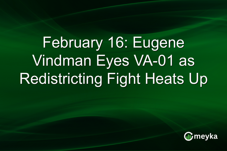 February 16: Eugene Vindman Eyes VA-01 as Redistricting Fight Heats Up