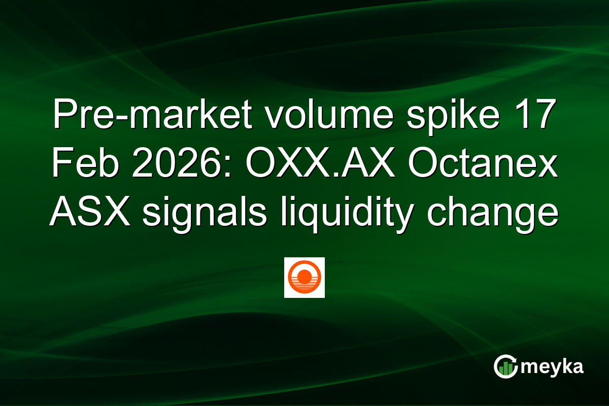 Pre-market volume spike 17 Feb 2026: OXX.AX Octanex ASX signals liquidity change