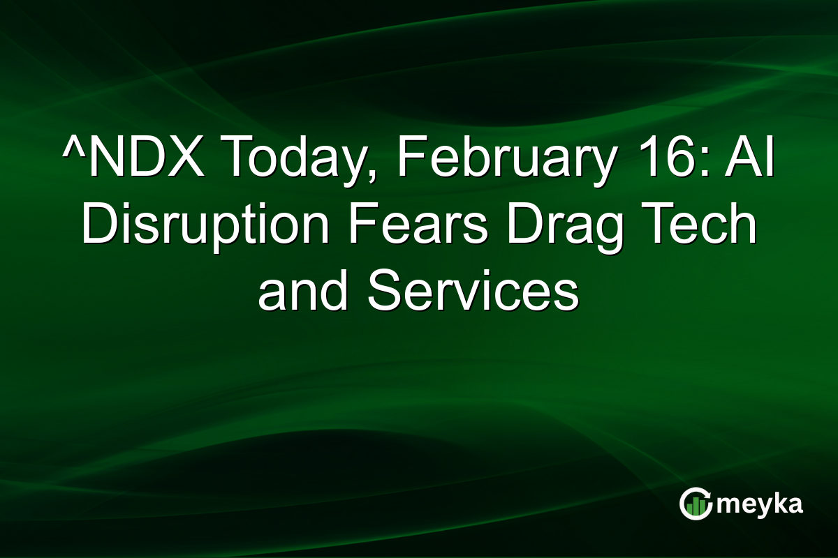 ^NDX Today, February 16: AI Disruption Fears Drag Tech and Services