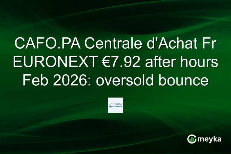 CAFO.PA Centrale d'Achat Fr EURONEXT €7.92 after hours Feb 2026: oversold bounce