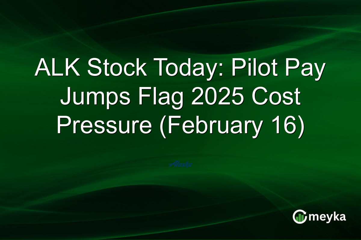 ALK Stock Today: Pilot Pay Jumps Flag 2025 Cost Pressure (February 16)