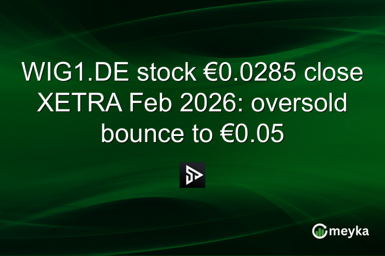 WIG1.DE stock €0.0285 close XETRA Feb 2026: oversold bounce to €0.05