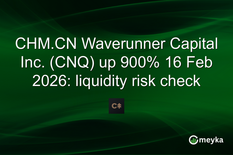 CHM.CN Waverunner Capital Inc. (CNQ) up 900% 16 Feb 2026: liquidity risk check