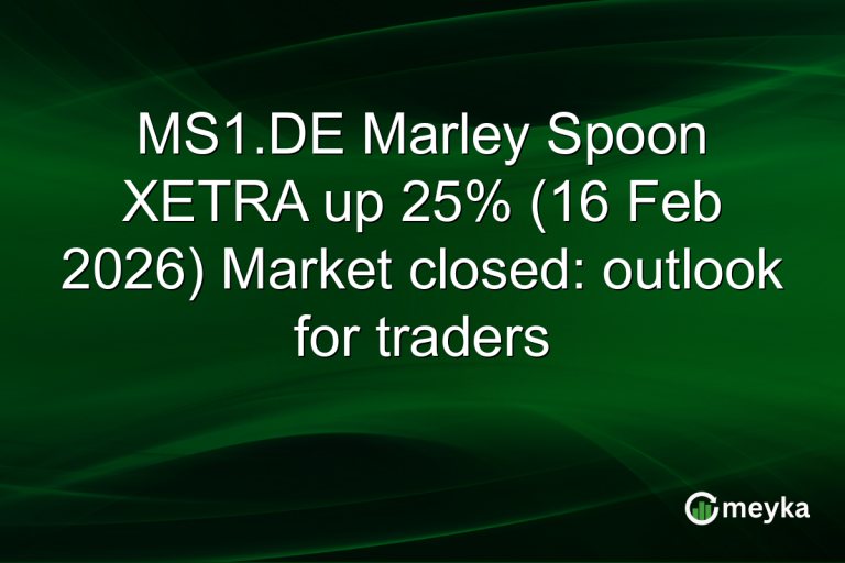 MS1.DE Marley Spoon XETRA up 25% (16 Feb 2026) Market closed: outlook for traders