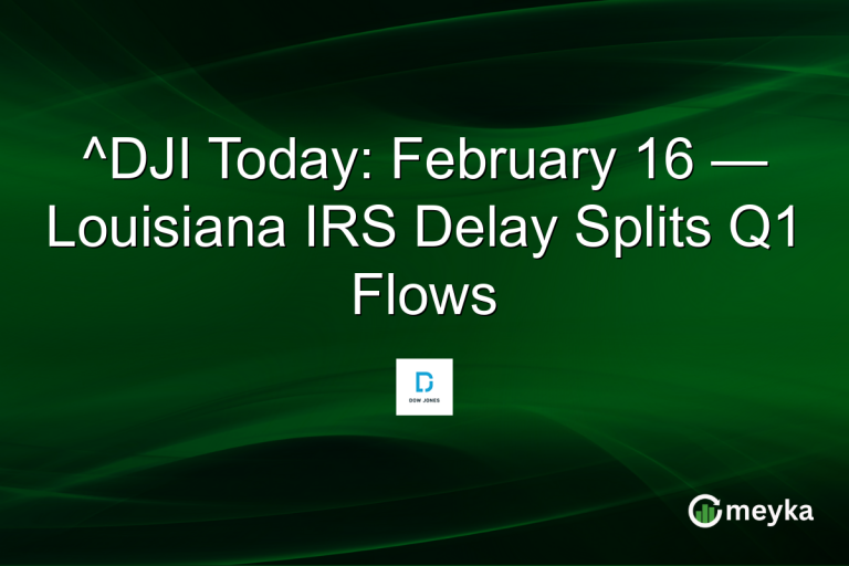 ^DJI Today: February 16 — Louisiana IRS Delay Splits Q1 Flows