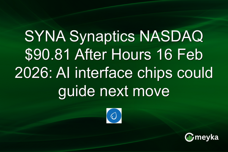 SYNA Synaptics NASDAQ $90.81 After Hours 16 Feb 2026: AI interface chips could guide next move