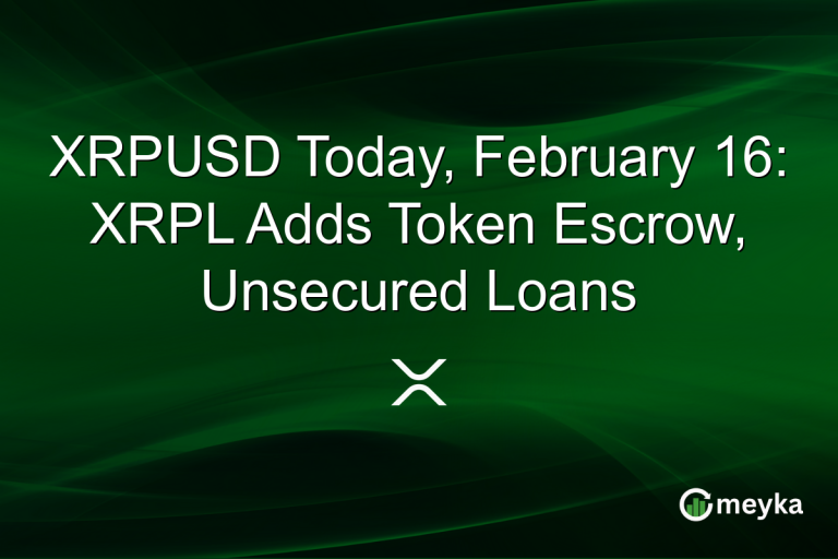 XRPUSD Today, February 16: XRPL Adds Token Escrow, Unsecured Loans