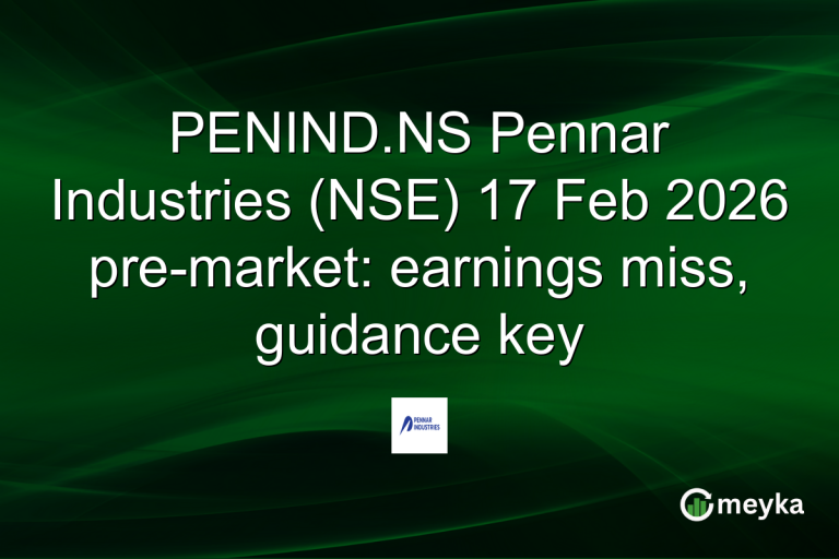 PENIND.NS Pennar Industries (NSE) 17 Feb 2026 pre-market: earnings miss, guidance key