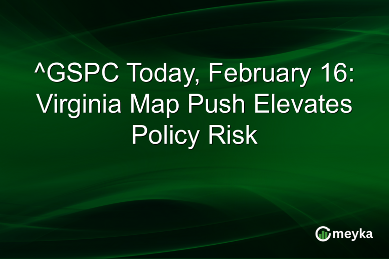 ^GSPC Today, February 16: Virginia Map Push Elevates Policy Risk