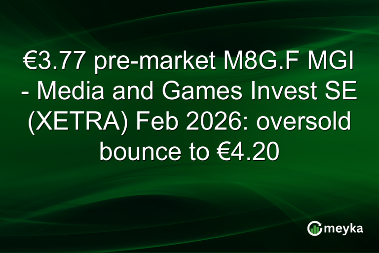 €3.77 pre-market M8G.F MGI - Media and Games Invest SE (XETRA) Feb 2026: oversold bounce to €4.20