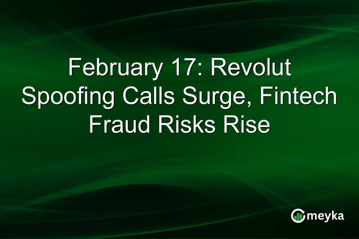 February 17: Revolut Spoofing Calls Surge, Fintech Fraud Risks Rise