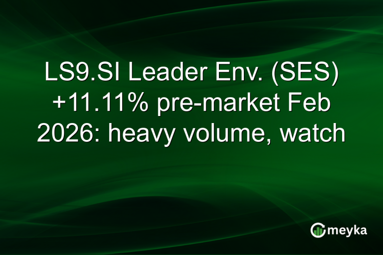 LS9.SI Leader Env. (SES) +11.11% pre-market Feb 2026: heavy volume, watch